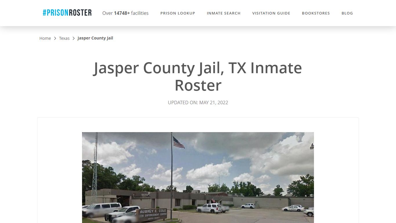 Jasper County Jail, TX Inmate Roster